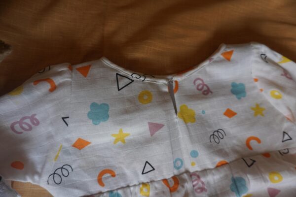 Baby Cotton Night Suit Set – Colorful Geometric Print Shirt & Pajama